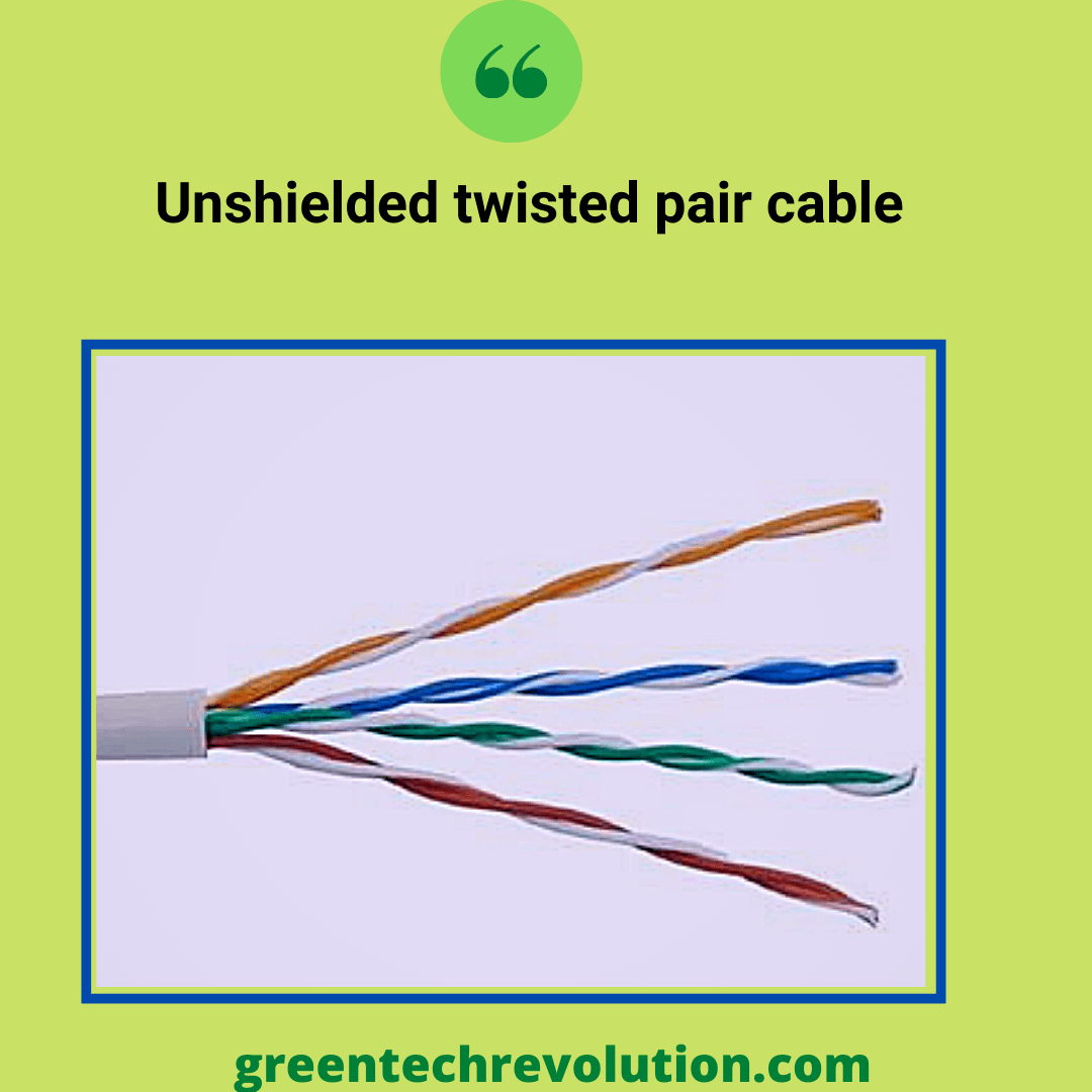 Unshielded twisted pair cable