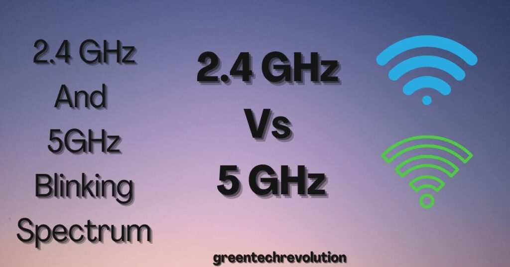 2.4 GHz And 5GHz Blinking Spectrum