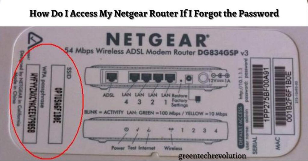 How Do I Access My Netgear Router If I Forgot the Password