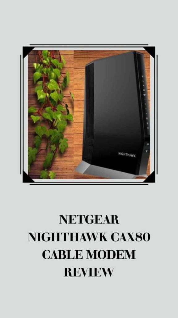 Netgear Nighthawk CAX80 Cable Modem 