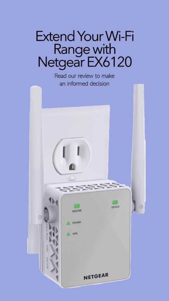 Netgear Wi-Fi Range Extender EX6120 